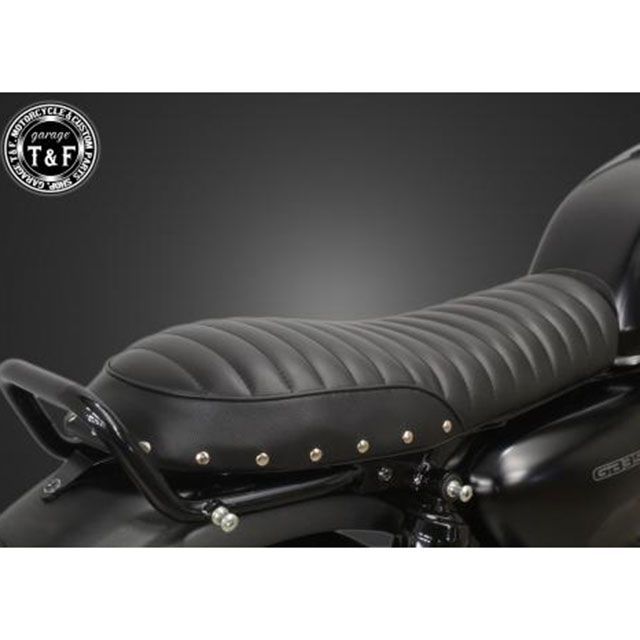 ガレージT&F GB350 GB350 スタッド付きフラットシートタックロール（ブラック） T&F_2