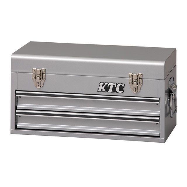 ケイティーシー ナローチェスト 2段2引出し（シルバー） KTC