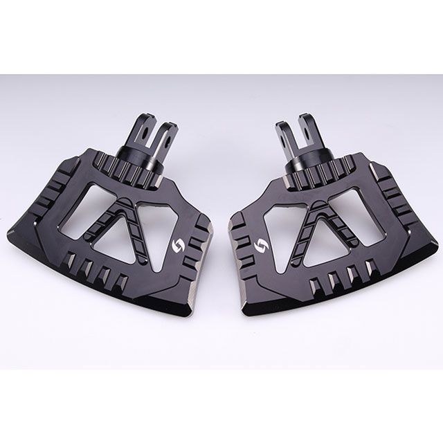 SPEEDRA アルミ削り出し ミニフットボード カラー ブラック SPEEDRA バイクの通販は