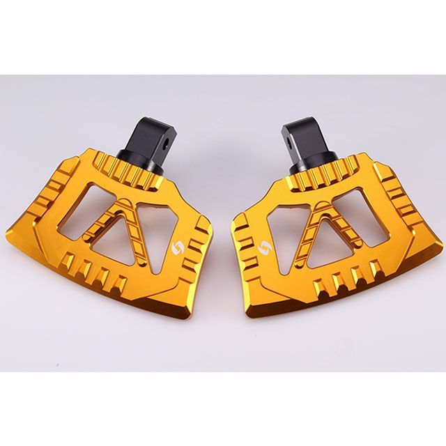 SPEEDRA アルミ削り出し パッセンジャーミニフットボード カラー ゴールド SPEEDRA バイク