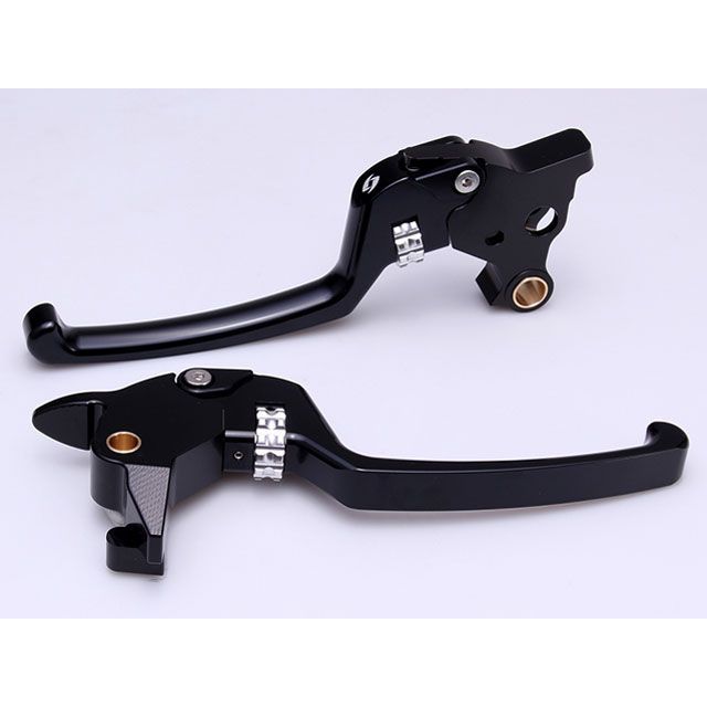 SPEEDRA ソフテイル アジャスタブルレバーセット スタンダードタイプ レバー本体カラー シルバー アジャスター ブルー SPEEDRA バイクの通販は