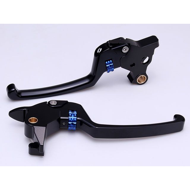 SPEEDRA ソフテイル アジャスタブルレバーセット スタンダードタイプ レバー本体カラー ブルー アジャスター ブラック SPEEDRA バイクの通販は