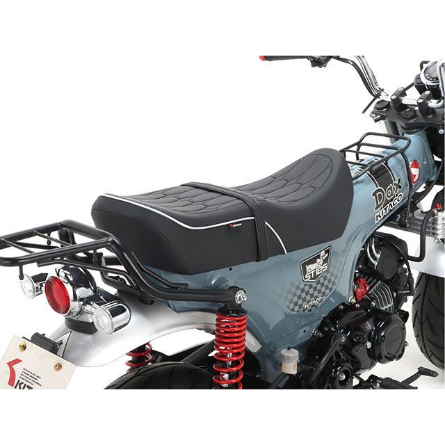 キタコ ダックス125 カスタムシート タイプ2（ホワイトパイピング