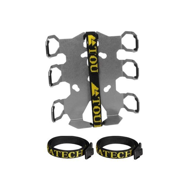 ツアラテック Zega Pro ユニバーサルアダプター用プレート ダブル・ボトルホルダー ストラッププロテクション付き TOURATECH