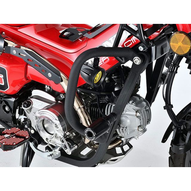 オーバーレーシング CT125 アルミ パイプガード（ブラック） OVER