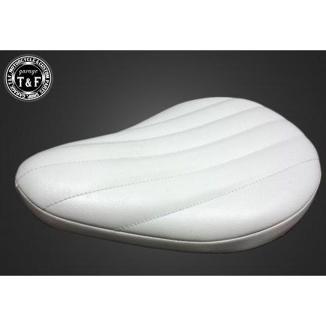 ガレージT&F 汎用 FSソロシート バーチカル（ホワイト）/フラットタイプ（スタンダード） T&F バイクの通販はシート