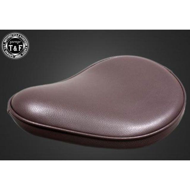 ガレージT&F 汎用 FSソロシート スムース（ブラウン）/フラットタイプ（スタンダード） T&F バイクの通販は