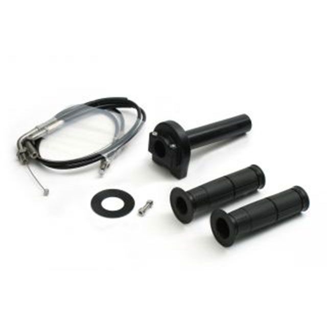 アクティブ Z900 スロットルキット TYPE-1 巻取φ40 ステン金具（ブラック） ACTIVE バイクの通販は