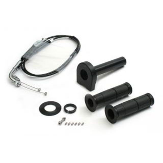 アクティブ KATANA スロットルキット TYPE-2 巻取φ32 メッキ金具（ブラック） ACTIVE バイクの通販は