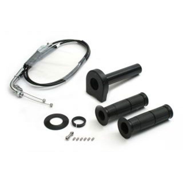 アクティブ KATANA スロットルキット TYPE-2 巻取φ32 メッキ金具（ガンメタ） ACTIVE バイクの通販は