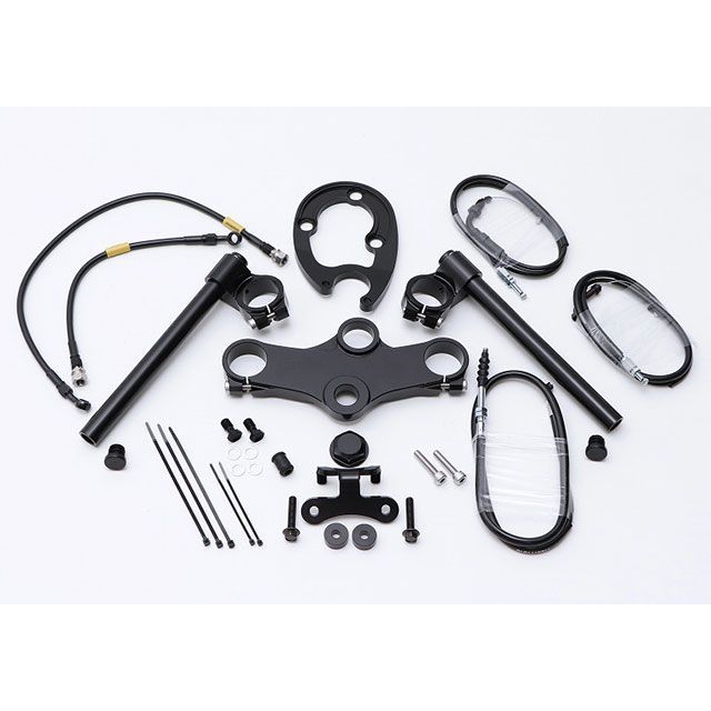 アクティブ GB350 GB350S 153GARAGE セパレートハンドル＆トップブリッジセット（ブラック） ACTIVE