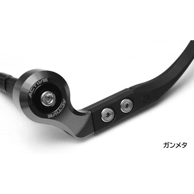 アクティブ YAMAHA M6用 ブレーキレバーガード&バーエンド フルセット(ガンメタ) ACTIVE バイクの通販は