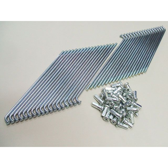 アントライオン SR400 フロントスポークセット MT17リム専用（ユニクロメッキ） ant lion バイクの通販は