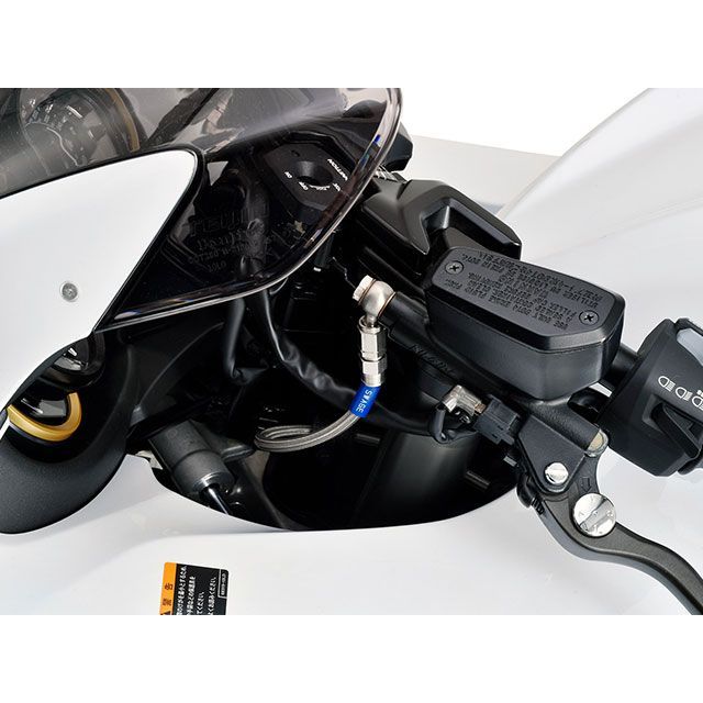 Swage-PRO フロントブレーキホースキット クリアホース シルバー ステンレス T字型 トライピース ZRX400/ＩＩ 98〜08年 スウェッジライン SWAGE LINE(スウェッジライン) PRO フロントブレーキホースキット