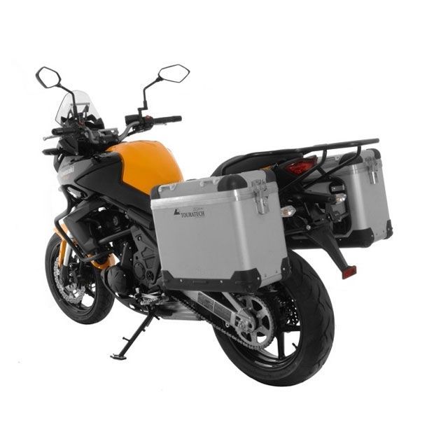 ツアラテック ZEGA-PRO「And-S」アルミニウムパニアシステム 38＋38L Kawasaki Versys 650（2012-）/ブラック…の通販は