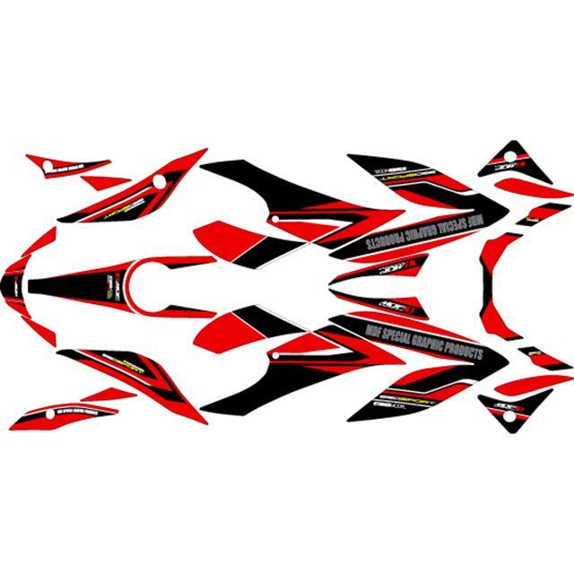 【メーカー直送】エムディーエフ GIXXER 250 GIXXER 250（2020〜）グラフィックキット アタッカーモデル（レッド） タイプ コン…
