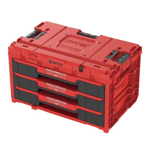 QBRICK SKRQONED3CZEPG003 QS1 ツールボックス3段 （赤） QBRICK SYSTEM