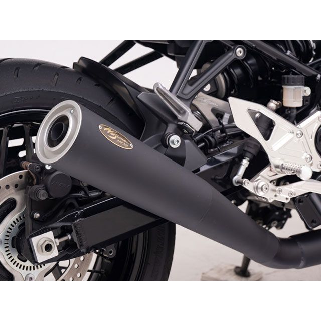 ノジマ Z900RS 機械曲げ SUS フルエキゾースト 4-1 耐熱黒塗装メガホン サイレンサー NOJIMA_5