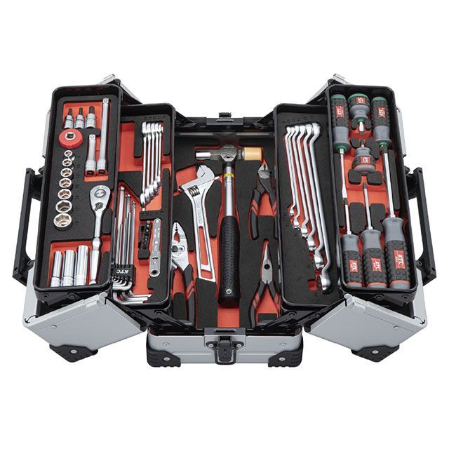 ケイティーシー SK35625WZS 56点組両開きメタルケースセット（シルバー） KTC バイク 車 自動車 自転車の通販は