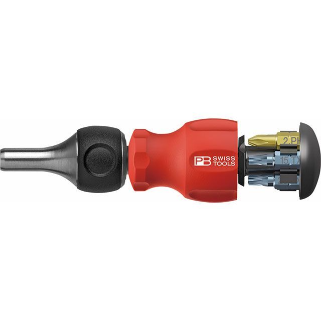 PBスイスツールズ 8453.R-30 スイスグリップ C6ドライバービット6本組 差替式スタビーラチェットドライバー インサイダー PBSWISS…