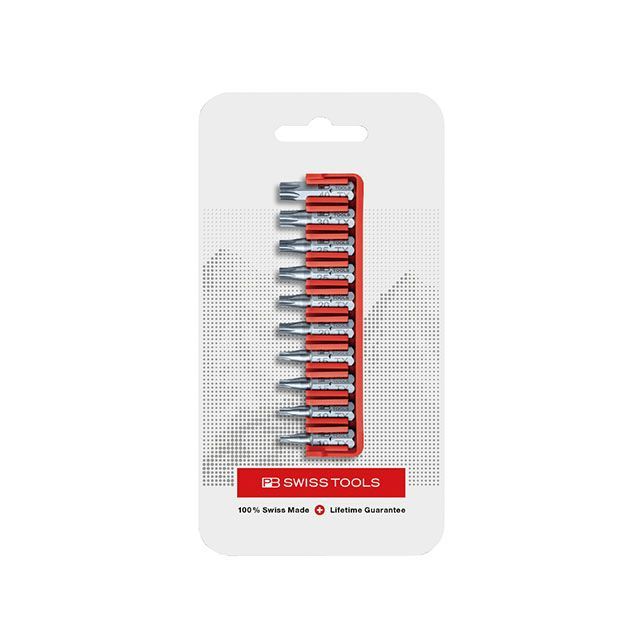 PBスイスツールズ C6.705CN 10本組 ショートタイプ ヘクスローブビットセット ビットホルダー付 パッケージタイプ PBSWISSTOOLS