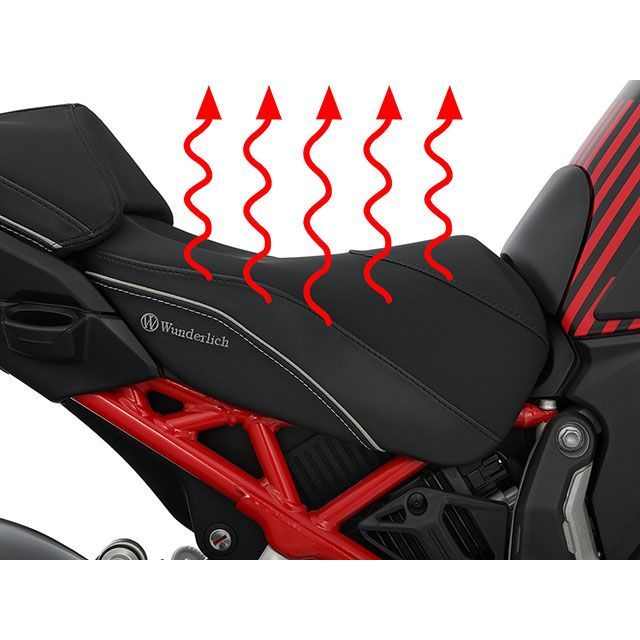 ワンダーリッヒ ライダーシート「AKTIVKOMFORT」with シートヒーター EU標準シート（ブラック） Wunderlich