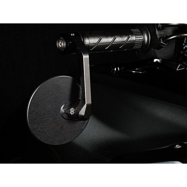 ギルズツーリング M12のボルト受けのあるハンドルバーに適合 バーエンドミラー「MOON」 1pc. （マットブラック） GILLES TOOLIN…の通販は