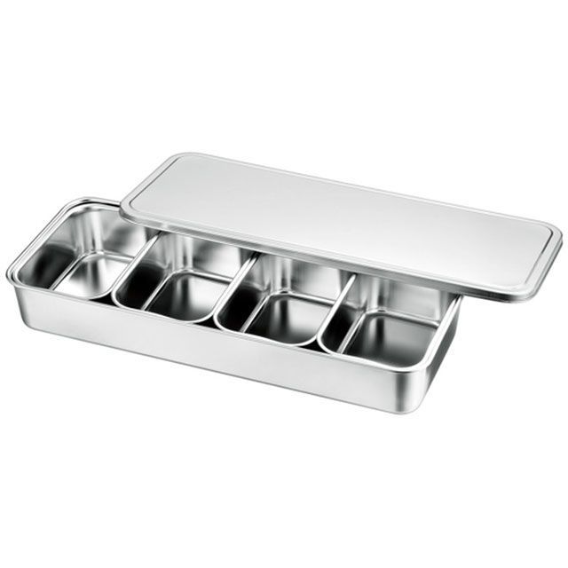 赤川器物製作所 66904 大型調味料入バット 4ヶ入 akagawa