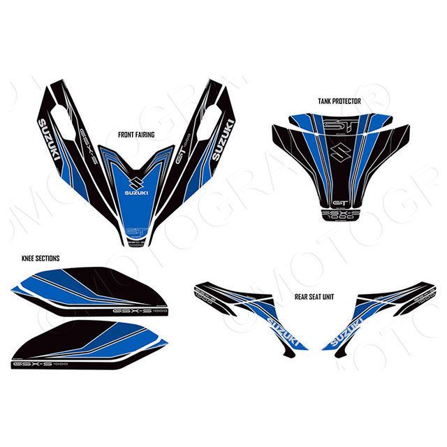 モトグラフィックス GSX-S1000GT ボディパッド フルキット MOTOGRAFIX バイク