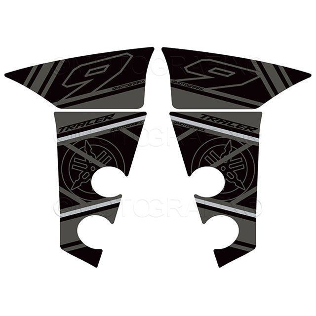 モトグラフィックス Tracer9GT ボディパッド フロントフェンダー