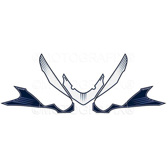 絵 モトグラフィックス ZZR1400 ボディパッド フロントパッド