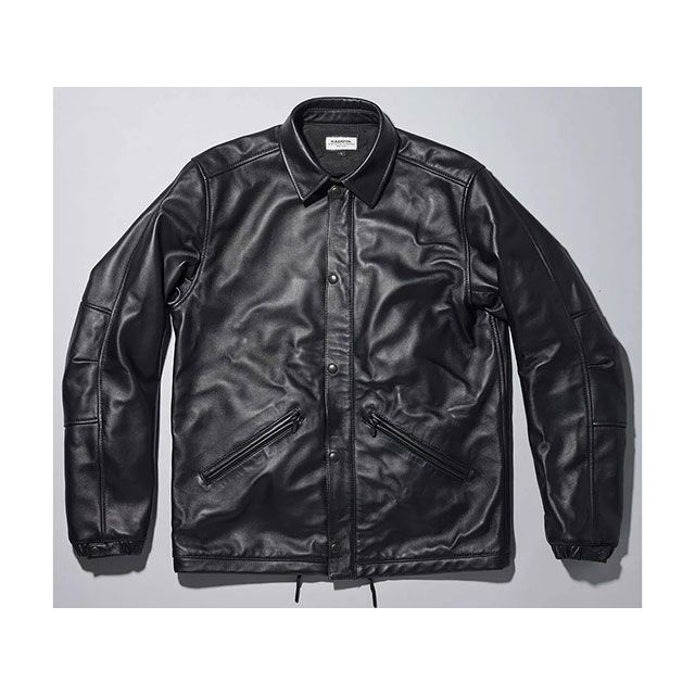 カドヤ 2024-2025秋冬モデル K’S LEATHER＆K’S PRODUCT LEATHER COACH JACKET（ブラック） サイズ …の通販は 39,402円