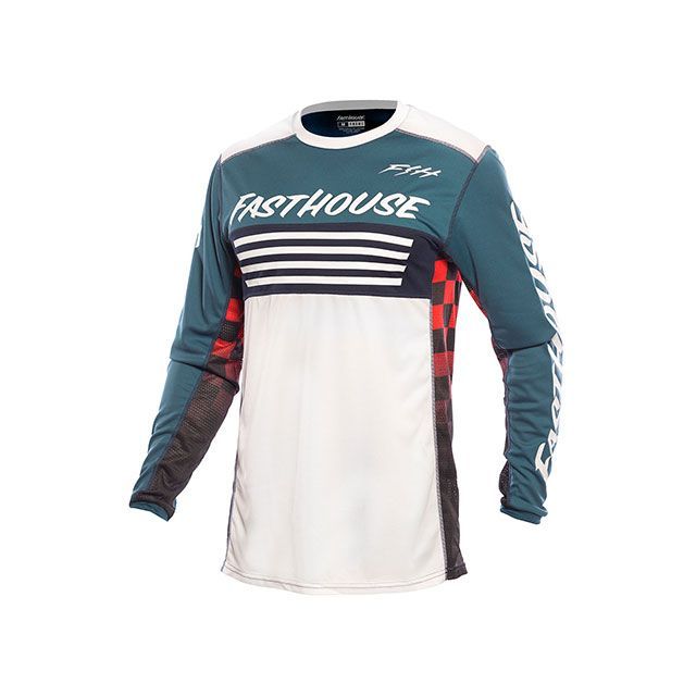 【特価品】ファストハウス グラインドハウス ジャージ オメガ（インディゴ/ホワイト） サイズ L FASTHOUSE バイクの通販は 6,327円