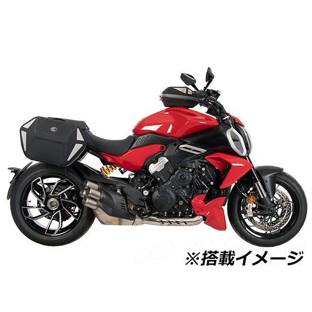 ヘプコ＆ベッカー Diavel V4 サイドソフトケースホルダー「C-Bow」（ブラック） HEPCO＆BECKER_4