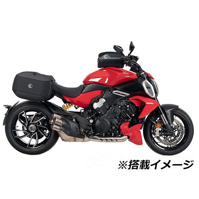 ヘプコ＆ベッカー Diavel V4 サイドソフトケースホルダー「C-Bow」（ブラック） HEPCO＆BECKER_5