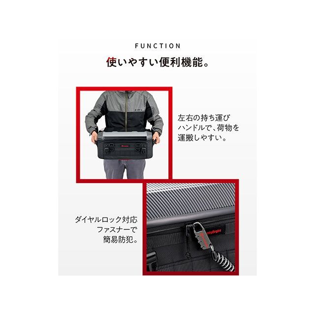 ヘンリービギンズ DH-773 シェルシートバッグ25（カーボン） HenlyBegins_10