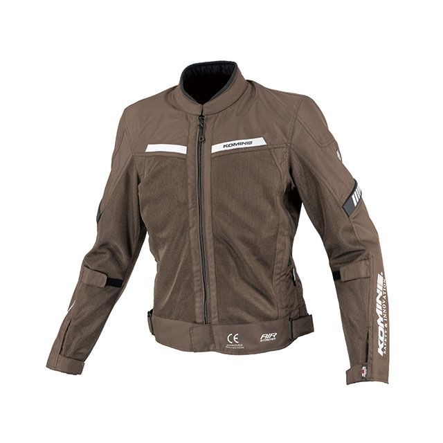 コミネ 2025春夏モデル JK-177 エニグマライト ハーフメッシュジャケット（ブラウン） サイズ 2XL KOMINE