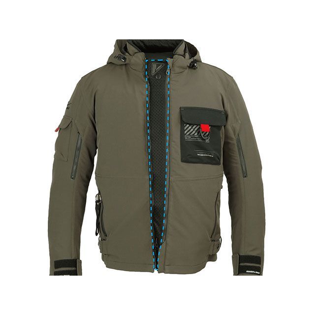 ラフ＆ロード 2025春夏モデル エアスルーソフトシェルSTパーカーFP（オーヴァーブラック） サイズ LL Rough&Road ラフ＆ロード 2025春夏モデル エアスルーソフトシェルSTパーカーFP