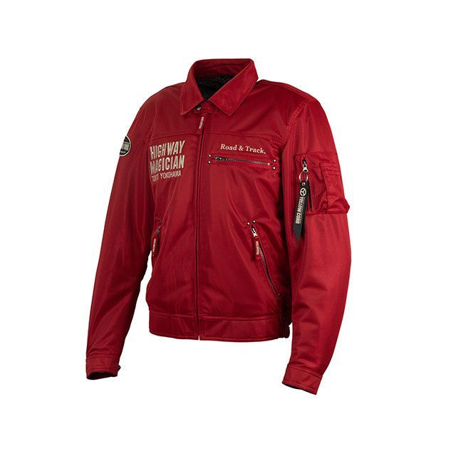 elf ジャケット レッド EJ-S103 レッド Lサイズ プロテクター エルフ メッシュジャケット EJ-S103