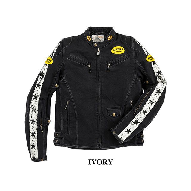 BATES バイクジャケット（インナー付） ホワイト/グレー サイズXXL