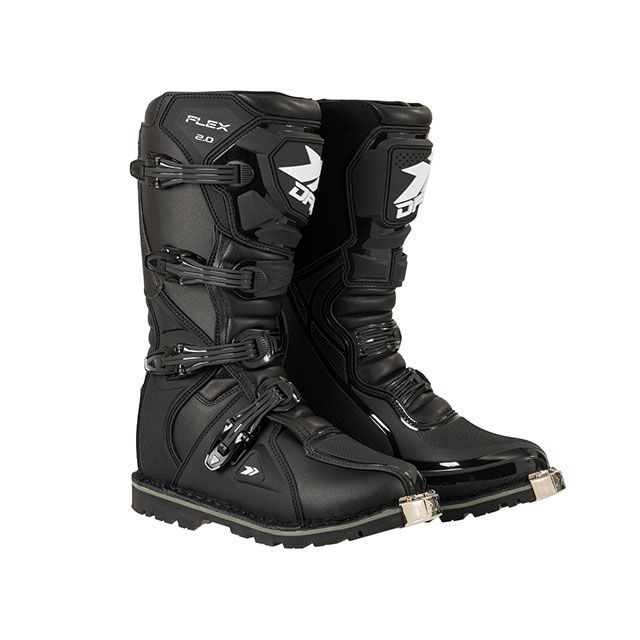 DFG FLEX 2.0 バイクブーツ 黒 白26.5センチ フレックスブーツ – ブラック/ホワイト | DFG