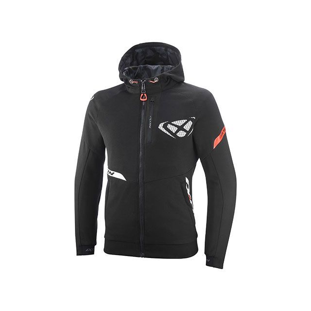 IXON 2025春夏モデル ジャケット M-TOUCHSPORT A（ブラック/ホワイト/ブライトレッド） サイズ M IXON