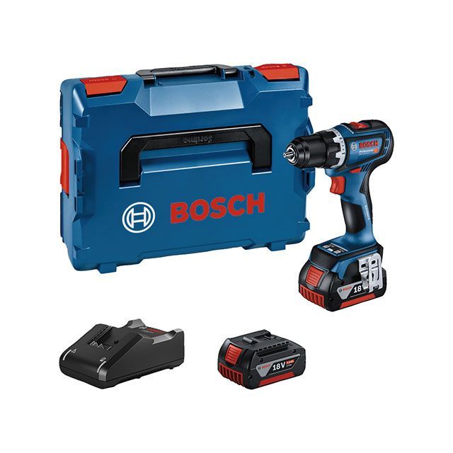 ボッシュ GSR18V-90C 18V 最大64Ｎm コードレスドライバードリル バッテリー5.0Ah×2個・充電器・ケース付 BOSCH