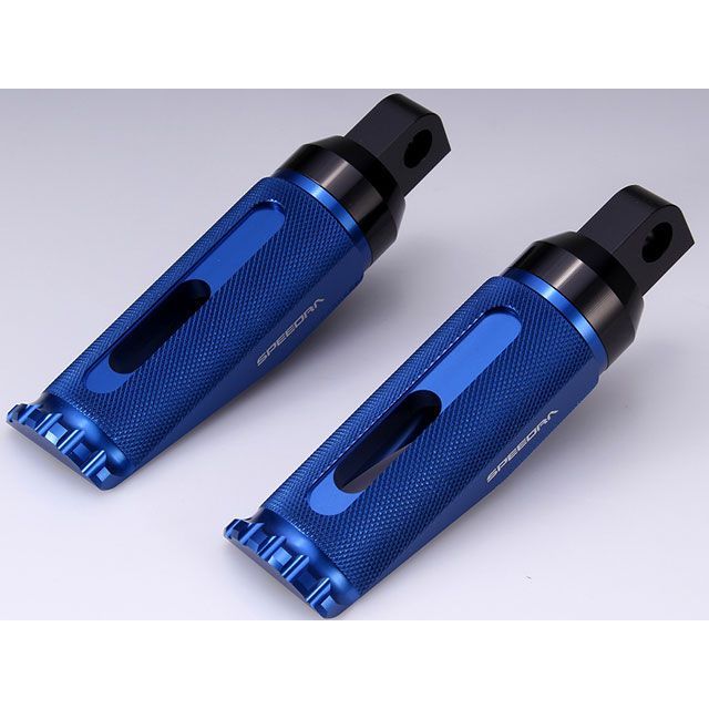 SPEEDRA FLHX ストリートグライド FLTRX ロードグライド アルミ削り出し パッセンジャーフットペグ カラー ブルー SPEEDRA