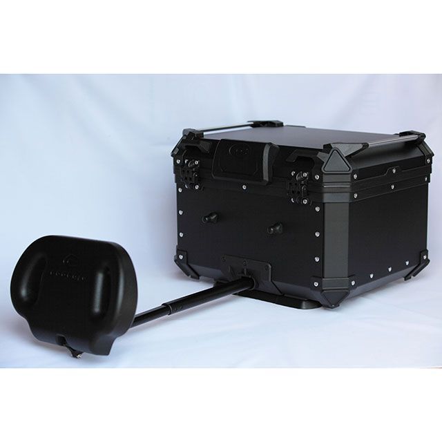 クーケース リア アルミ トップケース  Q5/55L アジャスタブルバックレスト標準装備（ブラック） COOCASE_1