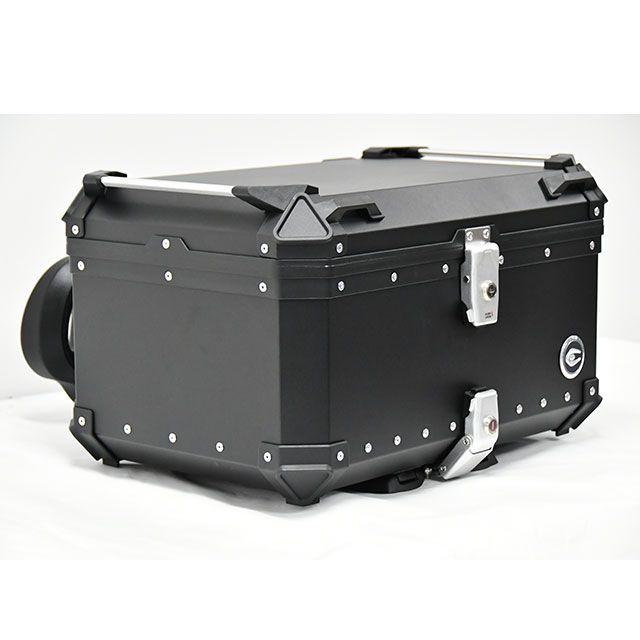 クーケース リア アルミ トップケース  Q3/65L アジャスタブルバックレスト標準装備（ブラック） COOCASE