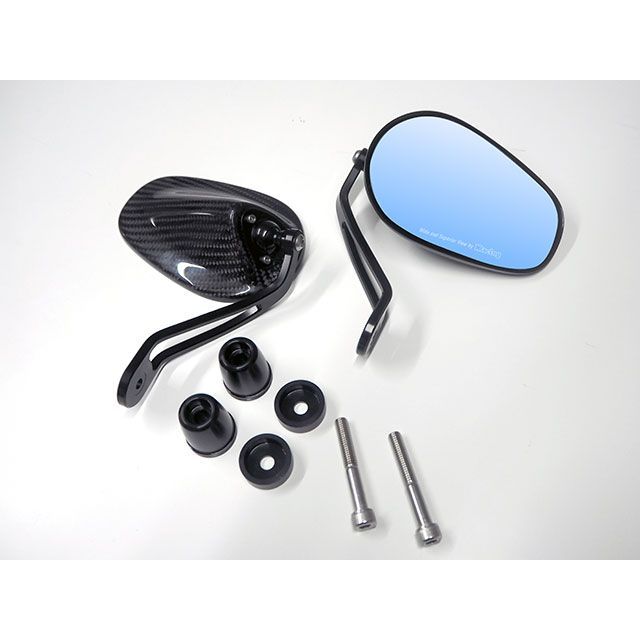 マジカルレーシング カーボン ミラー 綾織 汎用 バイク