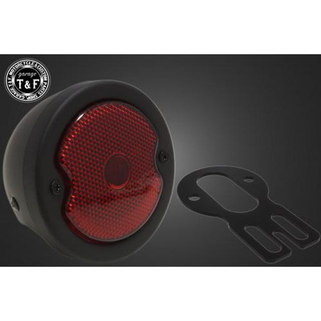 ガレージT&F 汎用 シーシーバー用ナンバーブラケットKIT＆DUOテールランプ スタンダード（ブラック） サイズ φ38（38mm）専用 T&F_1
