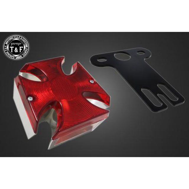 ガレージT&F 汎用 シーシーバー用ナンバーブラケットKIT＆クロス