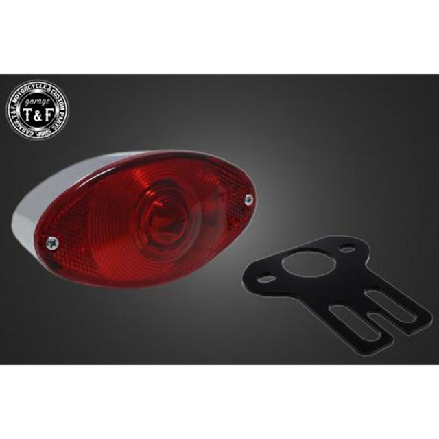 ガレージT&F 汎用 シーシーバー用ナンバーブラケットKIT＆キャッツアイ